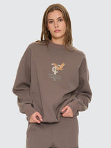 Take It Easy Slouch Crew - Clay Smoke JUMPER THRILLS 