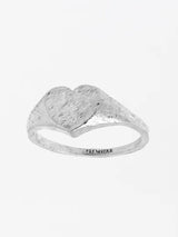 Textured Amore Signet Ring - Silver RINGS MIDSUMMER STAR 