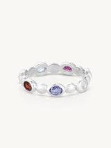 Pebble Mixed Silver Stacker RINGS TONIMAY 