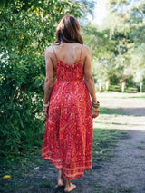 Iris Sun Dress - Red MAXI DRESSES ISLE OF WILD 