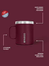 12oz Insulated Mug - Wild Cherry CUPS | MUGS PROJECT PARGO 