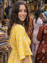 Sunflower Dress - Sun MIDI DRESS ISLE OF WILD 