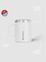 12oz Insulated Mug - Bone White CUPS | MUGS PROJECT PARGO 