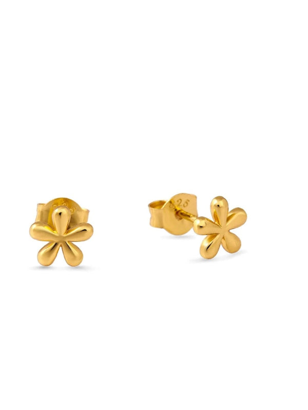 Periwinkle Flower Studs - Gold EARRINGS MIDSUMMER STAR 