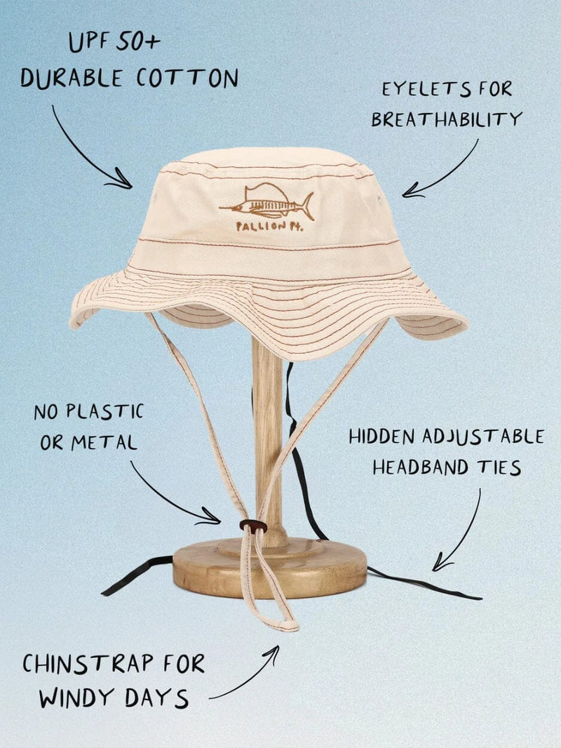 Sailfish Wide Brim BUCKET HAT PALLION POINT 
