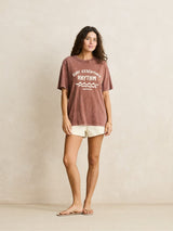 Surf Essential Oversized Tee - Chocolate T-SHIRT RHYTHM 