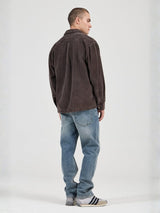 Campus Chunky Cord Long Sleeve Shirt - Dark Brown LONG SLEEVE ROLLAS JEANS 