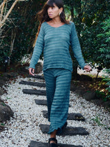 Signature Stripe Pants - Teal PANTS ORBIT THE LABEL 