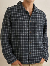 Jacquard Check LS Shirt - Charcoal JACKETS RHYTHM 