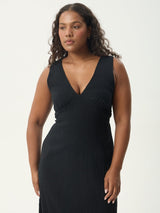 Focus Tully - Seersucker Maxi Dress - Black MAXI DRESSES AFENDS 