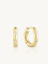 Starburst Gold Hoops EARRINGS TONIMAY 