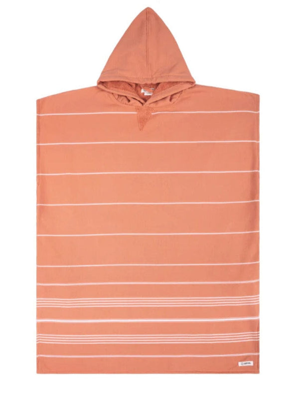 Classic Stripe Hooded Poncho - Dusty Pink HOODED TOWEL SAND CLOUD 