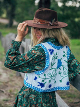 Zinnia Vest - White VEST ISLE OF WILD 