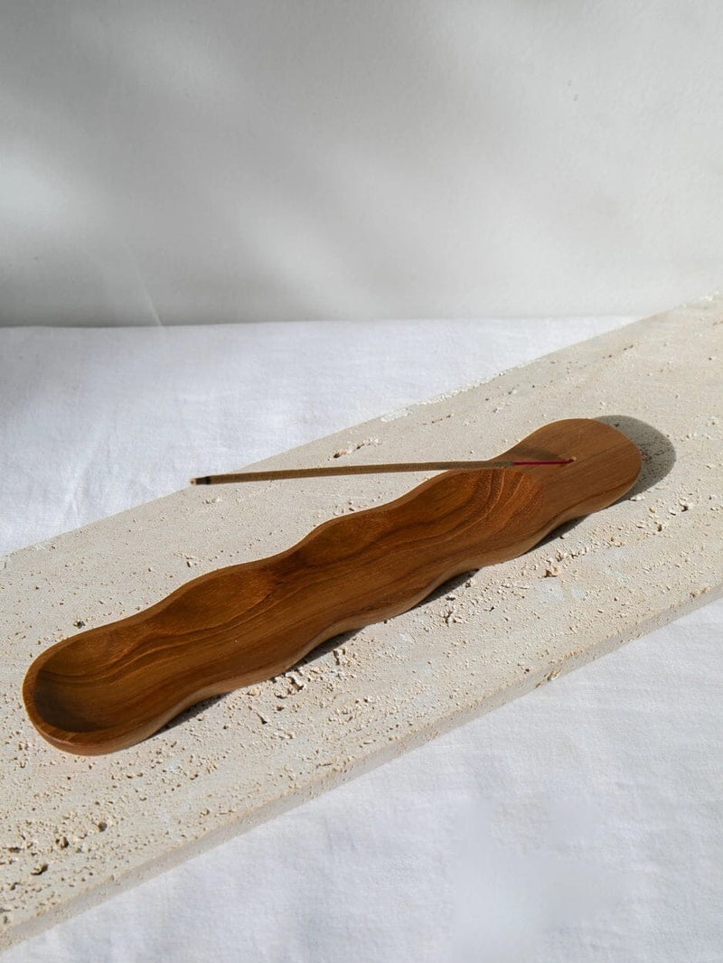Seed Pod Teak Wood Incense Holder INCENSE HOLDER HOLY SMOKE 