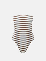 Tami Stripe Strapless One Piece - Chocolate ONE PIECE RHYTHM 