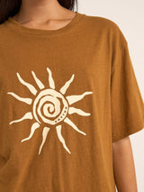 Seafarer Oversized T-Shirt - Brown T-SHIRT RHYTHM 