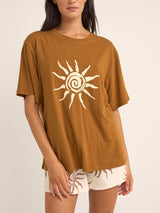 Seafarer Oversized T-Shirt - Brown T-SHIRT RHYTHM 