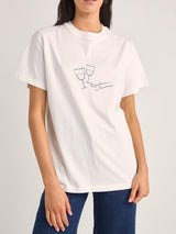 Vino Boyfriend Tee - White T-SHIRT RHYTHM 