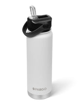 750mL Insulated Drink Bottle w/ Straw Lid - BPA and Toxic Free - Bone White INSULATED DRINK BOTTLE PROJECT PARGO 
