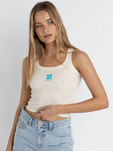 Solitude Tank - White TOP RHYTHM 