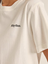 Logo Boyfriend T-Shirt - White T-SHIRT RHYTHM 