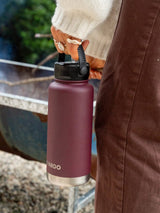 950mL Insulated Bottle w/ Straw Lid - BPA and Toxic Free - Wild Cherry INSULATED DRINK BOTTLE PROJECT PARGO 