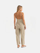 Luca Check Jumpsuit - Natural JUMPSUIT RHYTHM 