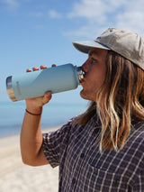 1200mL Insulated Drink Bottle w/ Straw Lid - BPA and Toxic Free - Bay Blue INSULATED DRINK BOTTLE PROJECT PARGO 