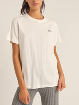 Logo Boyfriend T-Shirt - White T-SHIRT RHYTHM 
