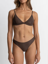 Classic Bralette Top - Chocolate SWIM TOP RHYTHM 