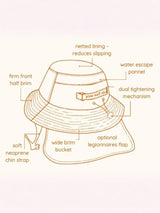 Black Photosensitive Surf Hat Charcoal SURF HAT PLOW SURF CO 