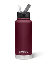 950mL Insulated Bottle w/ Straw Lid - BPA and Toxic Free - Wild Cherry INSULATED DRINK BOTTLE PROJECT PARGO 