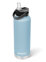 1200mL Insulated Drink Bottle w/ Straw Lid - BPA and Toxic Free - Bay Blue INSULATED DRINK BOTTLE PROJECT PARGO 