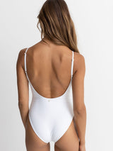 Classic Minimal One Piece - White ONE PIECE RHYTHM 