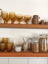 Margarita Glasses - Amber GLASS WANDERING FOLK 