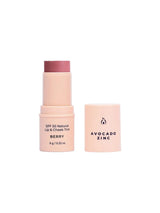 SPF 50 Natural Lip & Cheek Tint - Berry LIP & CHEEK TINT AVOCADO ZINC 