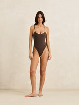 Classic Minimal One Piece - Chocolate ONE PIECE RHYTHM 