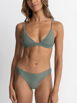 Classic Bralette Top - Olive SWIM TOP RHYTHM 