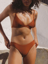 Classic Bralette Top - Rust SWIM TOP RHYTHM 