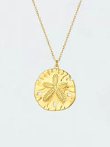 Sand Dollar Necklace in 18k Gold NECKLACES MALAKAI THE LABEL 