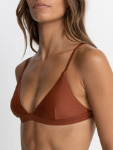 Classic Bralette Top - Rust SWIM TOP RHYTHM 