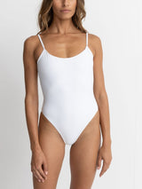 Classic Minimal One Piece - White ONE PIECE RHYTHM 