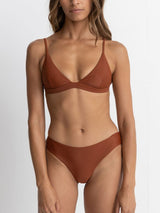 Classic Bralette Top - Rust SWIM TOP RHYTHM 