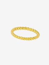 Rope Twist Ring Band - Gold RINGS MIDSUMMER STAR 