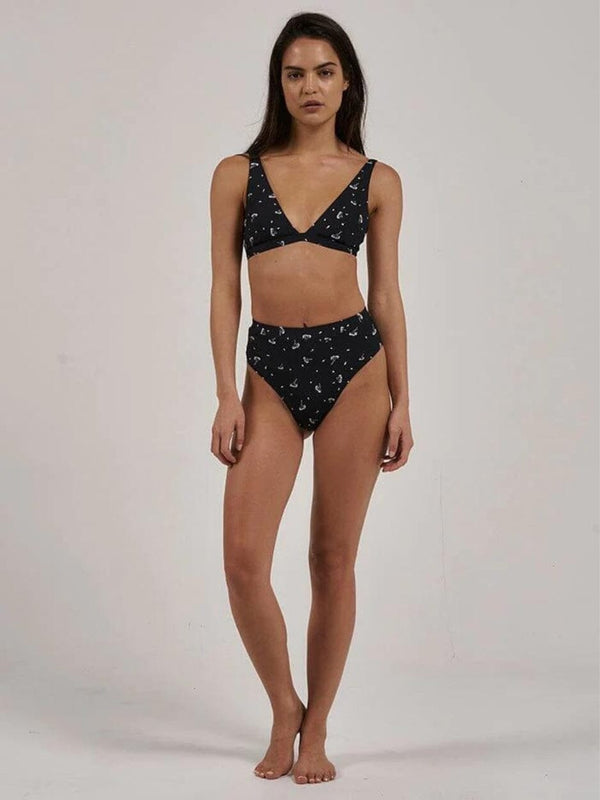 Nightshade 90's High Cut Bikini Bottom - Black SWIM BOTTOMS THRILLS 