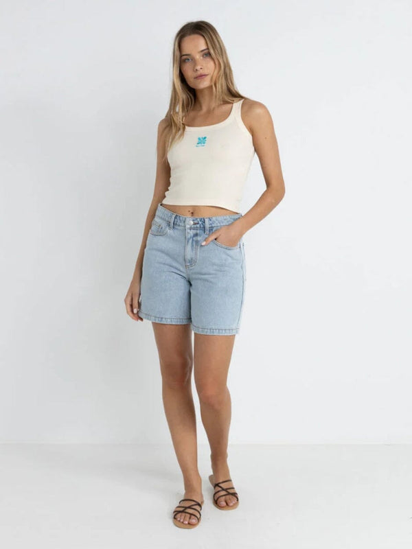 Rhythm Solitude Tank - White TANK RHYTHM 