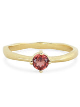 January Garnet Birthstone Ring - Gold RINGS TONIMAY 
