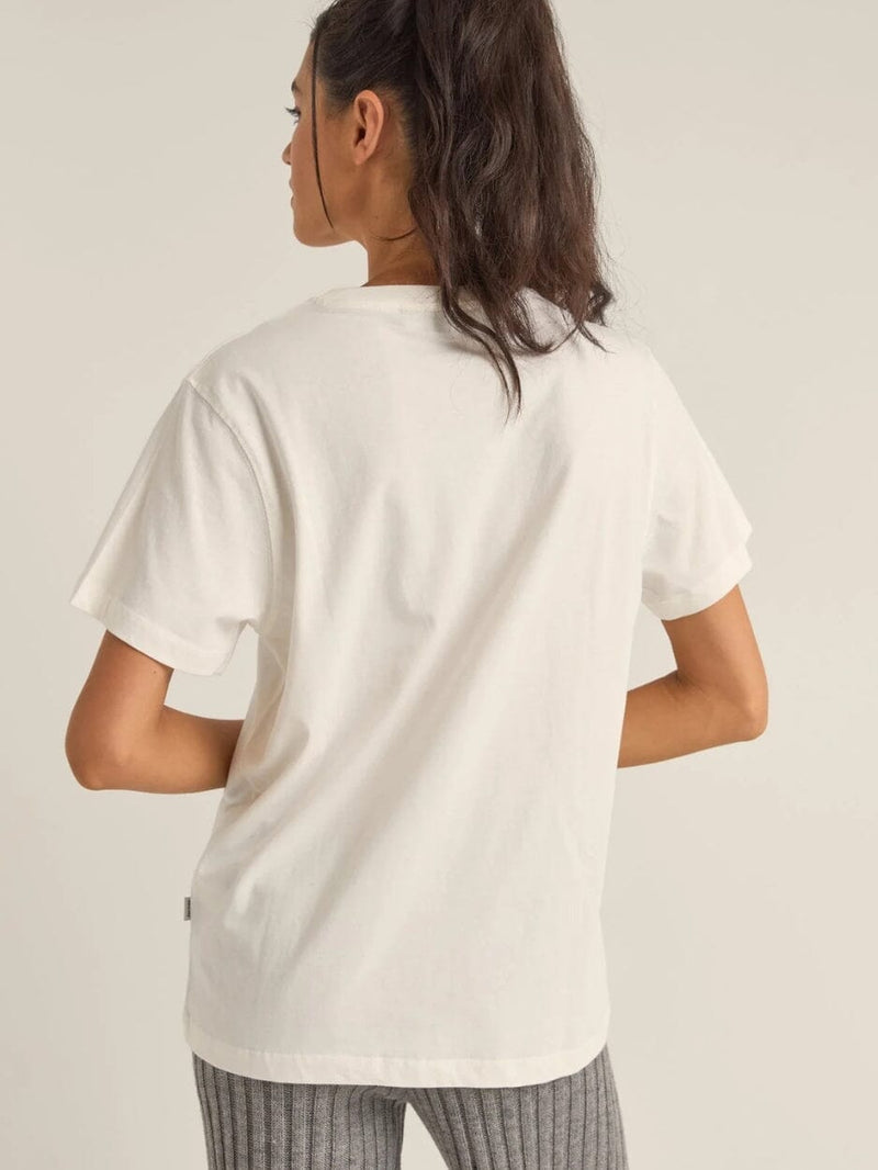 Logo Boyfriend Tee - White T-SHIRT RHYTHM 