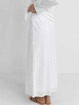 Mirage Bias Cut Maxi Skirt - White SKIRTS RHYTHM 