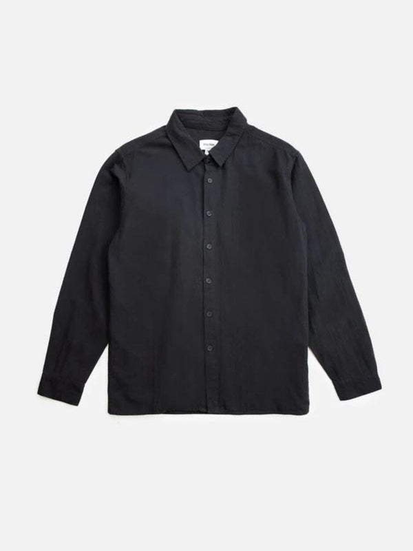 Classic Linen Ls Shirt - Vintage Black LONG SLEEVE RHYTHM 